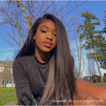 13x4 Lace Front Human Hair Wigs Perruque Cuticle Aligned Hair wigs Human Hair Straight Wave Wig For Black Women